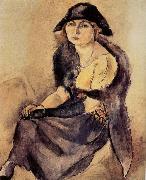 Jules Pascin Jikaer-s daughter oil painting on canvas